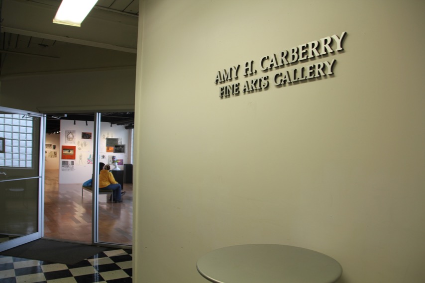 Sign for Amy H. Carberry Fine Arts Gallery