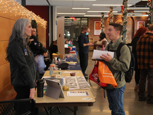 college fair in Student Learning Commons