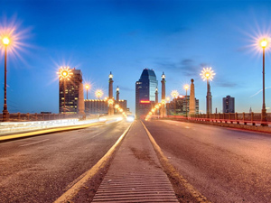 Springfield skyline from bridge