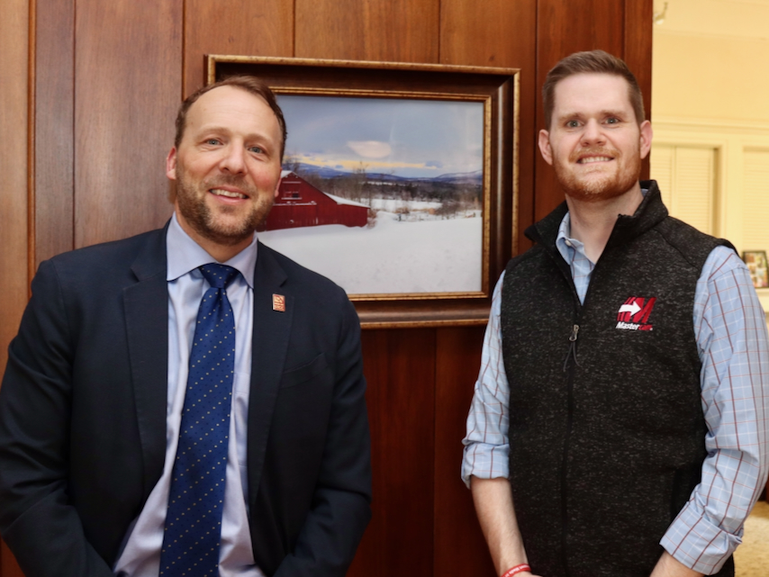 President John B. Cook and Russ Bukowski of Mastercam