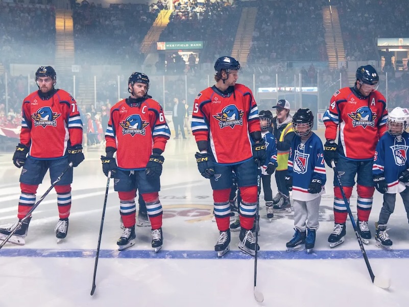 Springfield Thunderbirds Hockey team on ice