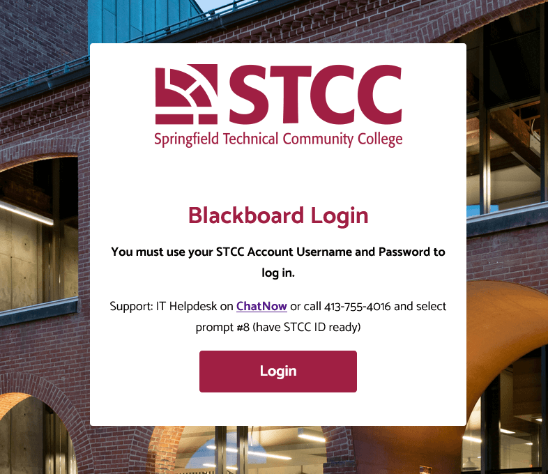 Blackboard Login Instructions Stcc